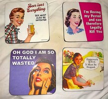 Retro USA pin-up girl papír parafa aljzat SÖRALÁTÉT szett EGYBE 4 db a képek szerint