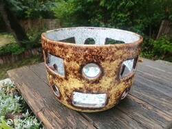 Pesthidegkúti kerámia kaspó _ Mid century