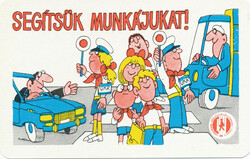 Kártyanaptár - - 1980 - Országos Közlekedésbiztonsági Tanács - OKBT
