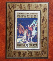 1970. Festmény (VII.) blokk, pecsételt /400Ft/ - Rubens / van Dyck: Micius Scaevola Porsenna előtt