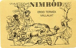 Kártyanaptár: NIMRÓD, Budapest.