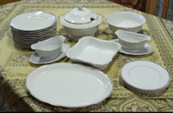 20 db jelzett ,Zsolnay 12 személyes étkészlet része (1920-40 között)