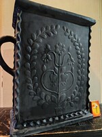 Gyertyamártó Karcagi fekete kerámia nagy méretű