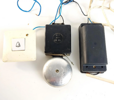 Retro elektromos csengő kapcsoló gombbal - NEM TESZTELT