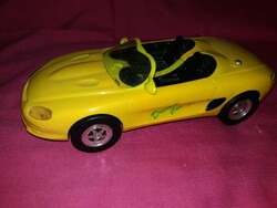 Vintage WAI DICK TOY-sárga elemes sport autó világít hangot ad elindul 30cm 1/15 scale képek szerint