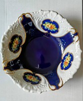 Pirken-Hammer porcelán kínálótál kobaltkék-arany