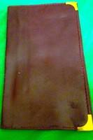 Retró bőr CÉGES igazolványtartó -SZÁMALK- 15x10 cm (ÖSSZECSUKVA) a képek szerint