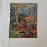 Képeslap: Gauguin: Fekete sertések   Szépművészeti Múzeum Budapest