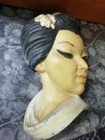 Art deco kerámia 23 cm Gyűjteményből a képeken látható állapotban.Hihetetlen akciók aukciók hétvégér