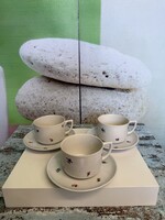 Zsolnay Virágmintás Porcelán Teáscsészék A173