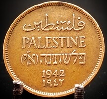 Palesztin (Brit) Mandátumterület 1 Mil, 1942 D01A2V