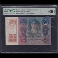 Ausztria / Magyarország 50 Kronen / Korona 1914 P-15 bélyegzés nélkül UNC - PMG 66 EPQ