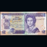 Belize 2 Dollars 2007 P-66c QE II UNC