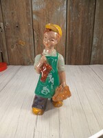 H. Rahmer Mária cipész fiú kerámia szobor