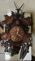 Antik stílusú fa kakukkos óra - működőképes