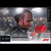 Topps NOW Formula 1 - #074 Lewis Hamilton - Lights to flag victory in the inaugural Formula 1 Qatar Grand Prix