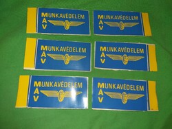 Régi MÁV matrica MÁV MUNKAVÉDELEM 8 X 4,5 cm DARABRA a képek szerint