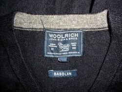 Woolrich gyapjú pulóver, sötétkék M méret