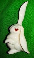 Aranyos HERENDI kajla fülű Art Deco nyúl ,nyuszi figura HIBÁTLAN 12 cm a képek szerint