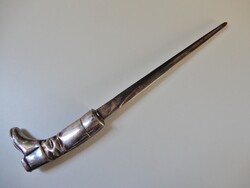 Old Spanish Silver-Plated Boot Letter Opener