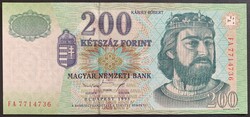 Magyarország 200 Forint 1998 P-178 UNC bankjegy