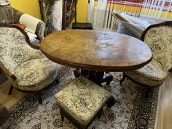 Biedermeier/neobarokk bútorszett