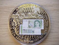 5   Márka   1991 - 2001 Emlékérem   ( 1 )  zárt kapszulában + Tanúsítvány