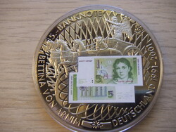 5   Márka   1991 - 2001 Emlékérem   ( 2 )  zárt kapszulában + Tanúsítvány