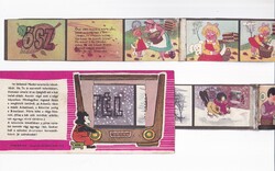 M:02 Mackó televízió 2 db rajzos, verses 1960 (Tavasz/Tél, Ősz/Nyár) papírszalag 2 oldalas