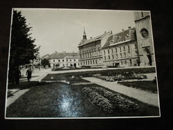 Keszthely Máté F. fotó utcakép zselatinos ezüst nagyítás