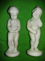 VINTAGE toalett dísz porcelán szobrocskák PÁRBAN EGYBE A 2 DARAB 13 cm/ db a képek szerint