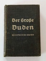 1934 Dr. Otto Basler: Der Grobe Duden rechtschreibung Helyesírási szótár Lipcse Antik német könyv