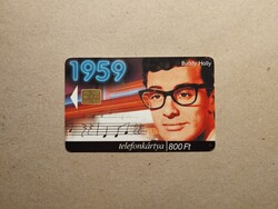 Magyar telefonkártya - Buddy Holly 1999