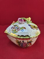 Herendi Viktória mintás szív alakú bonbonier