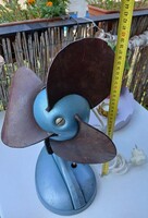 MŰKÖDŐ SZOVJET, OROSZ NAGYMÉRETŰ (40cm magas) ÖNTÖTTVAS VENTILÁTOR, régi retro vintage, 1973