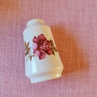 Alföldi porcelán sószóró, rózsa mintás