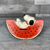 Vintage Snoopy dinnyés kerámia persely