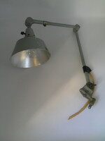 Vintage, midgard ddrp clamp, hinged lamp in steel-effect design (designer: curt fischer)