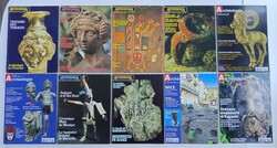 10 db francia régész magazin, újság. Őskor, Ókor, Középkor, Újkor, Jelenkor Régészet.