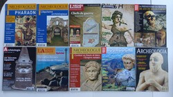 10 db francia régész magazin, újság. Őskor, Ókor, Középkor, Újkor, Jelenkor Régészet.