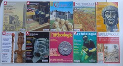 10 db francia régész magazin, újság. Őskor, Ókor, Középkor, Újkor, Jelenkor Régészet.