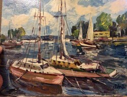 Painting - Balaton Sailing Ships