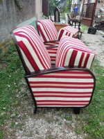 Art deco fotelek párban kivehető betétes