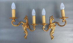 NEOBAROKK CHIPPENDALE STÍLUSÚ RÉZ FALIKAR PÁR