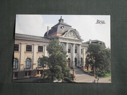Képeslap,Lettország,Riga,Állami Szépművészeti Múzeum,városi látkép,részlet,1989-