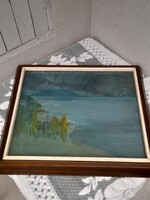 Czinkotay Frigyes képcsarnokos gyönyörű Balatoni festmény