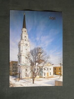 Képeslap,Lettország,Riga,Szent Péter és Pál-székesegyház,városi látkép,részlet,1989-