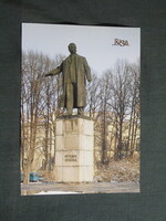 Képeslap,Lettország,Riga,Pēteris Stučka emlékműve,városi látkép,részlet,1989-