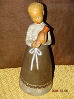 KOVÁCS MARGIT ( GYŐR 1902- BP. 1977 ): TEJES BOKÁLYT VIVŐ LÁNYKA ( KORSÓS LÁNY)