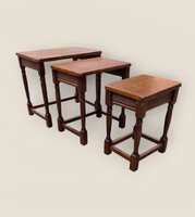 Tölgy lerakóasztal szett